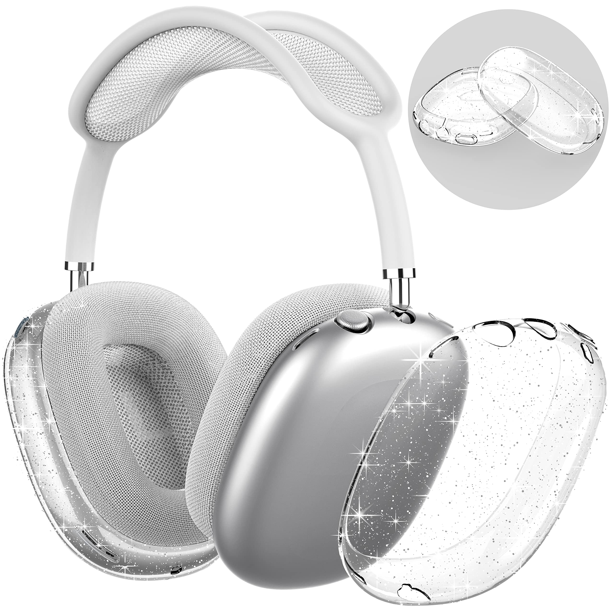 NIUTRENDZ AirPods Max カバー クリア ケース ソフト TPU 保護イヤー