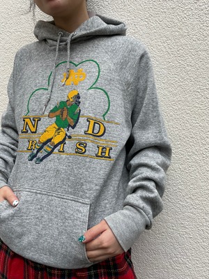 VINTAGE "ND IRISH" parka sweat