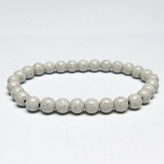 北投石 ブレスレット 6mm 一点物 メール便可 111-50343