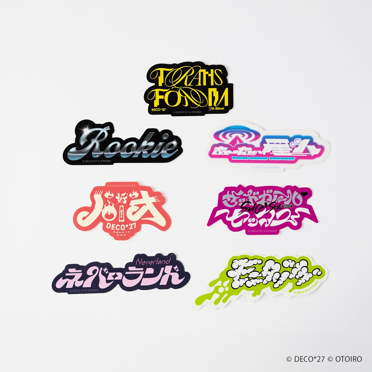 Aooo オリジナルラベル缶 シール ステッカー セット Aooo ロゴステッカーセット 缶ケース付き 3枚入り シール 3SKM College