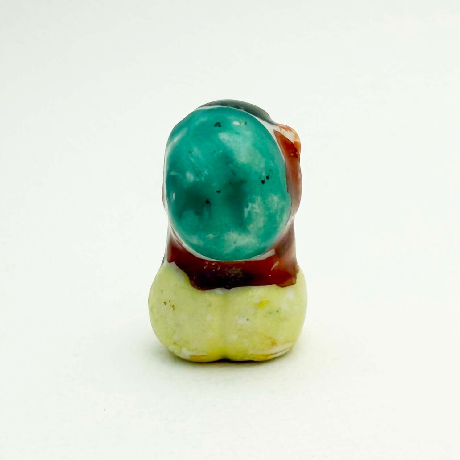 ヴィンテージ陶製豆神様人形（着彩大黒3.5cm）