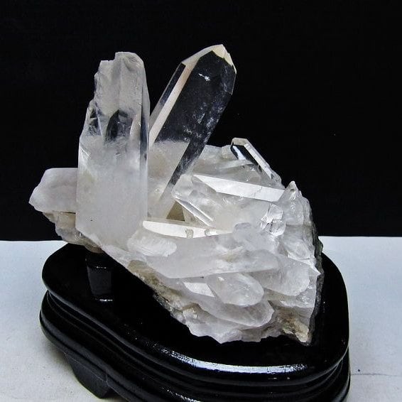 1.1Kg 水晶 クラスター マダガスカル産 台座付属 水晶 原石 一点物 182-9432