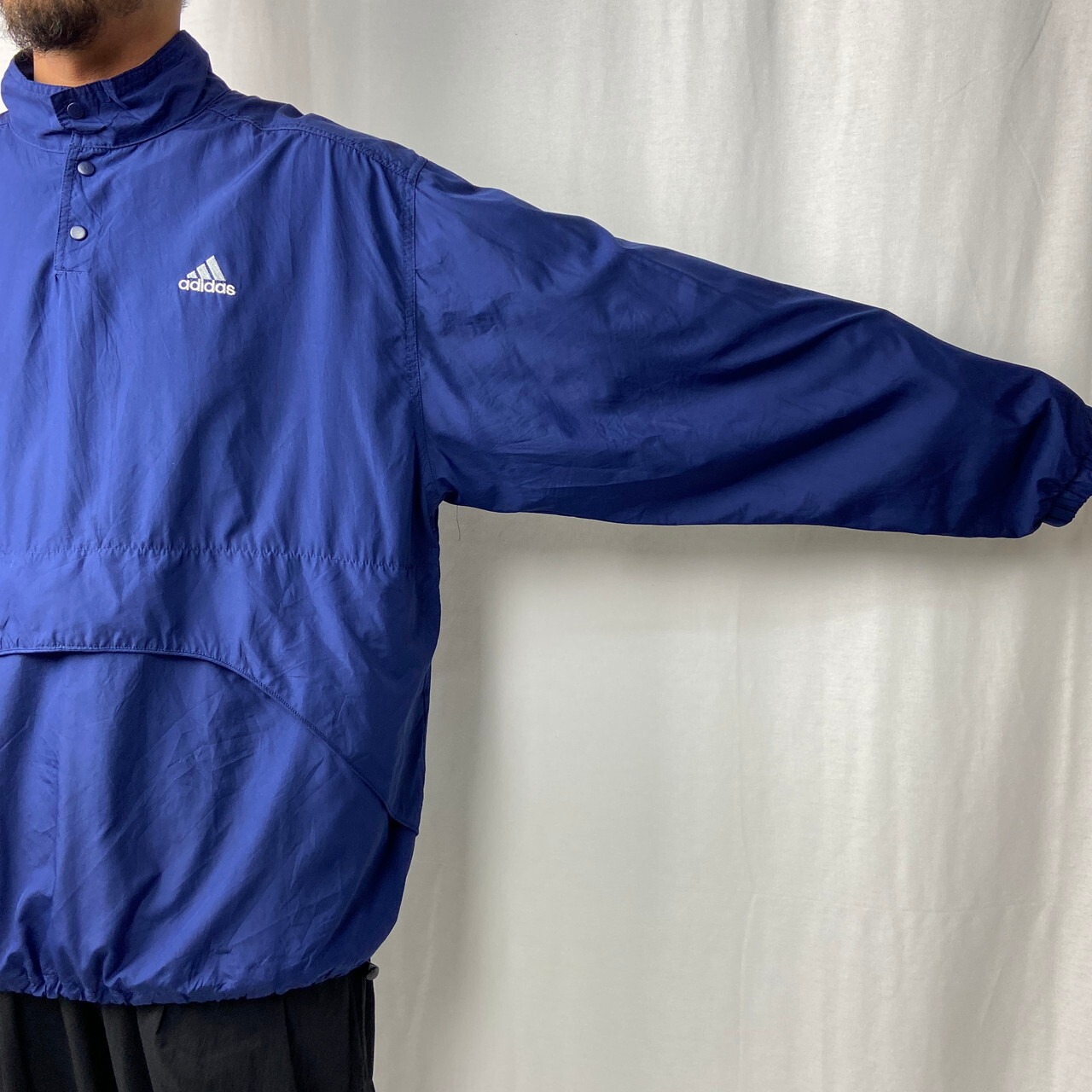 90年代 adidas アディダス ポリエステル プルオーバージャケット 