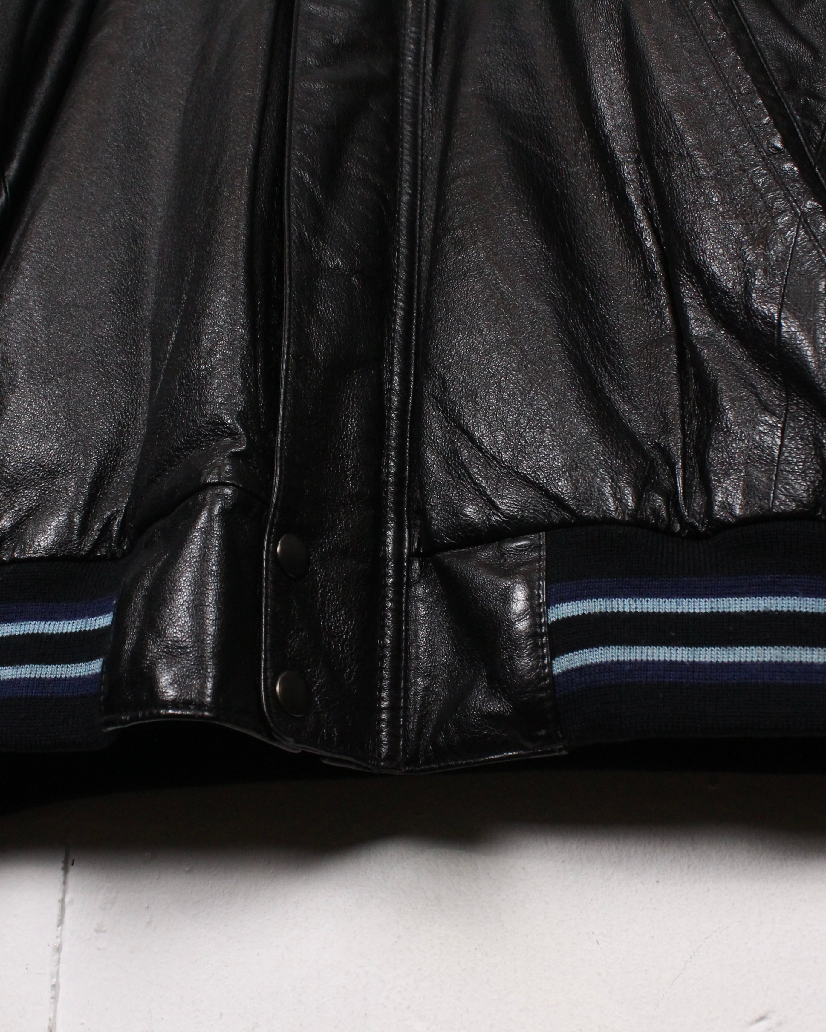Caka act2】“LOONEY TUNES”“Tweety”Wappen Loose Leather Jacket