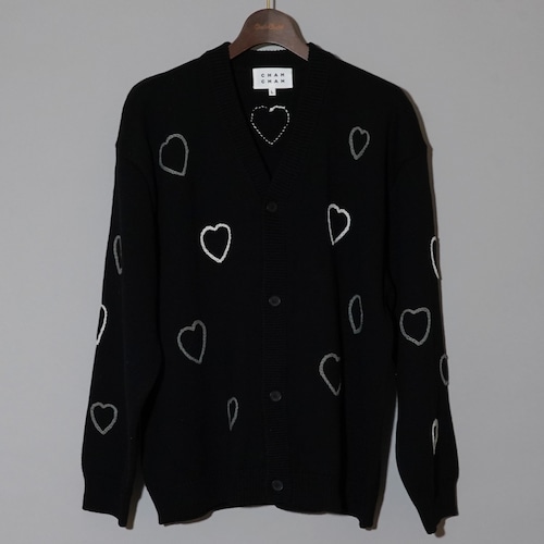 CC HAPPY HEARTFULL CARDIGAN -BLACK-