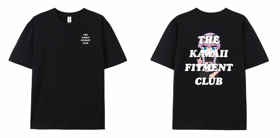 KAWAII FITMENT 黒 Lサイズ Tシャツ T-shirt | KAWAII FITMENT.