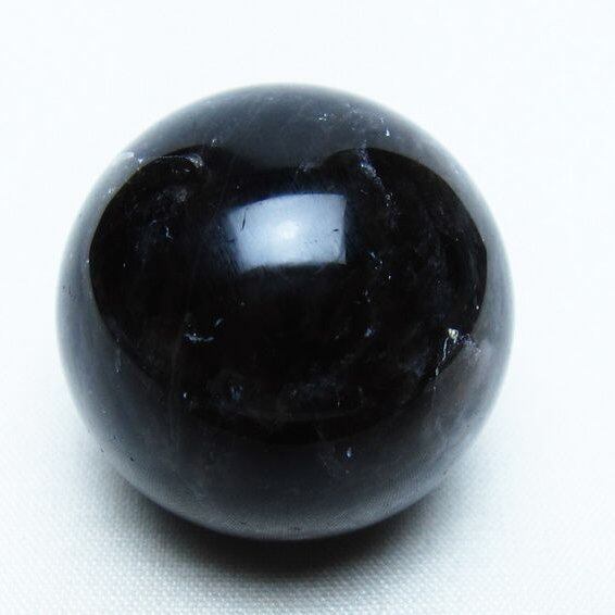 モリオン 丸玉 35mm 黒水晶 スフィア 置物 一点物 141-8040