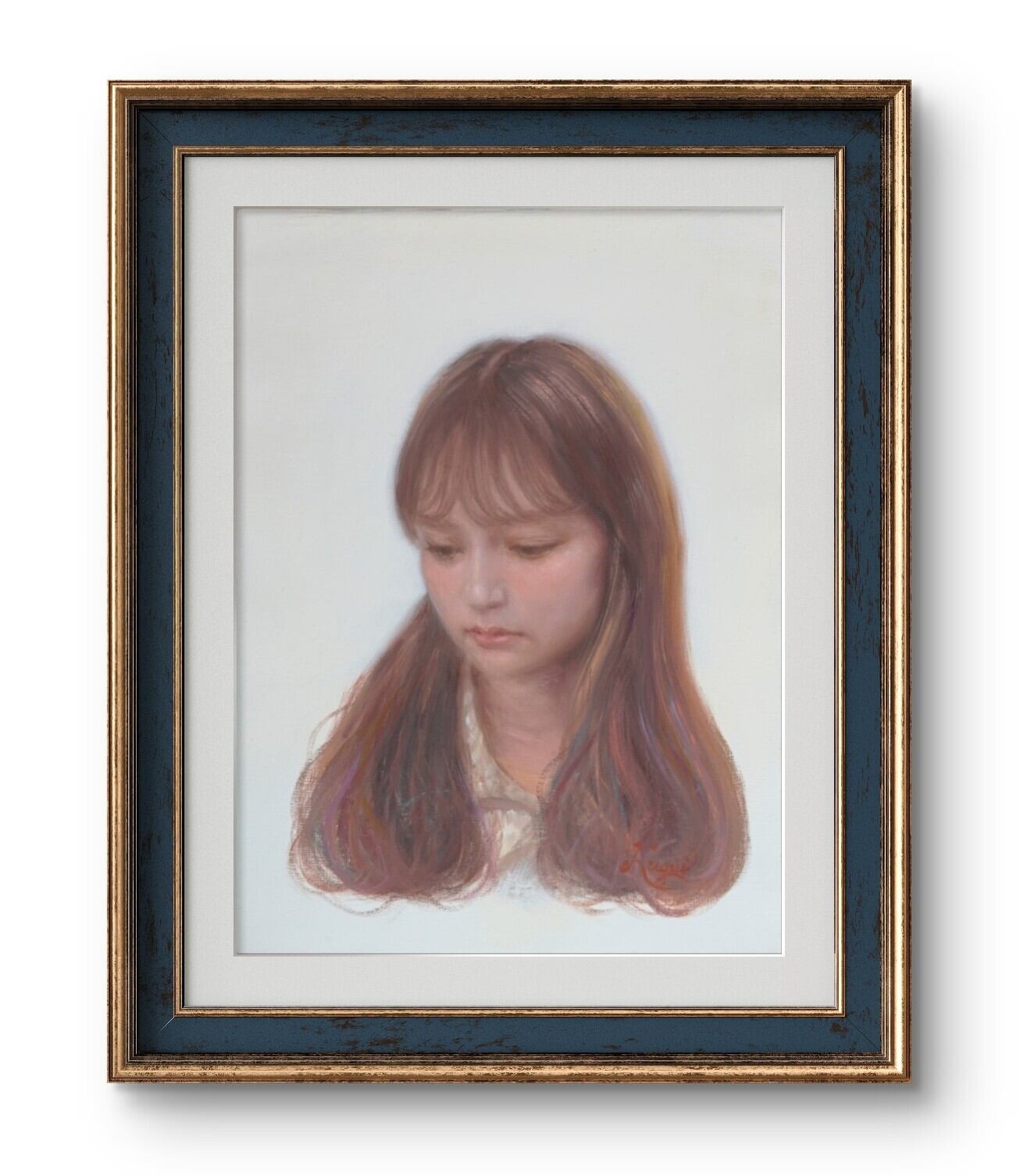 油彩画 花に吹く風 | kuguiart