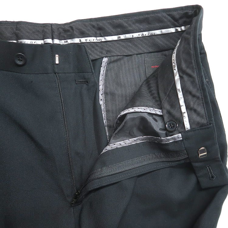 ビンテージ 黒 プリーツ入り 2タックスラックス ワイドフィット 90s USA ビンテージ 黒 プリーツ入り 2タックスラックス ワイドフィット