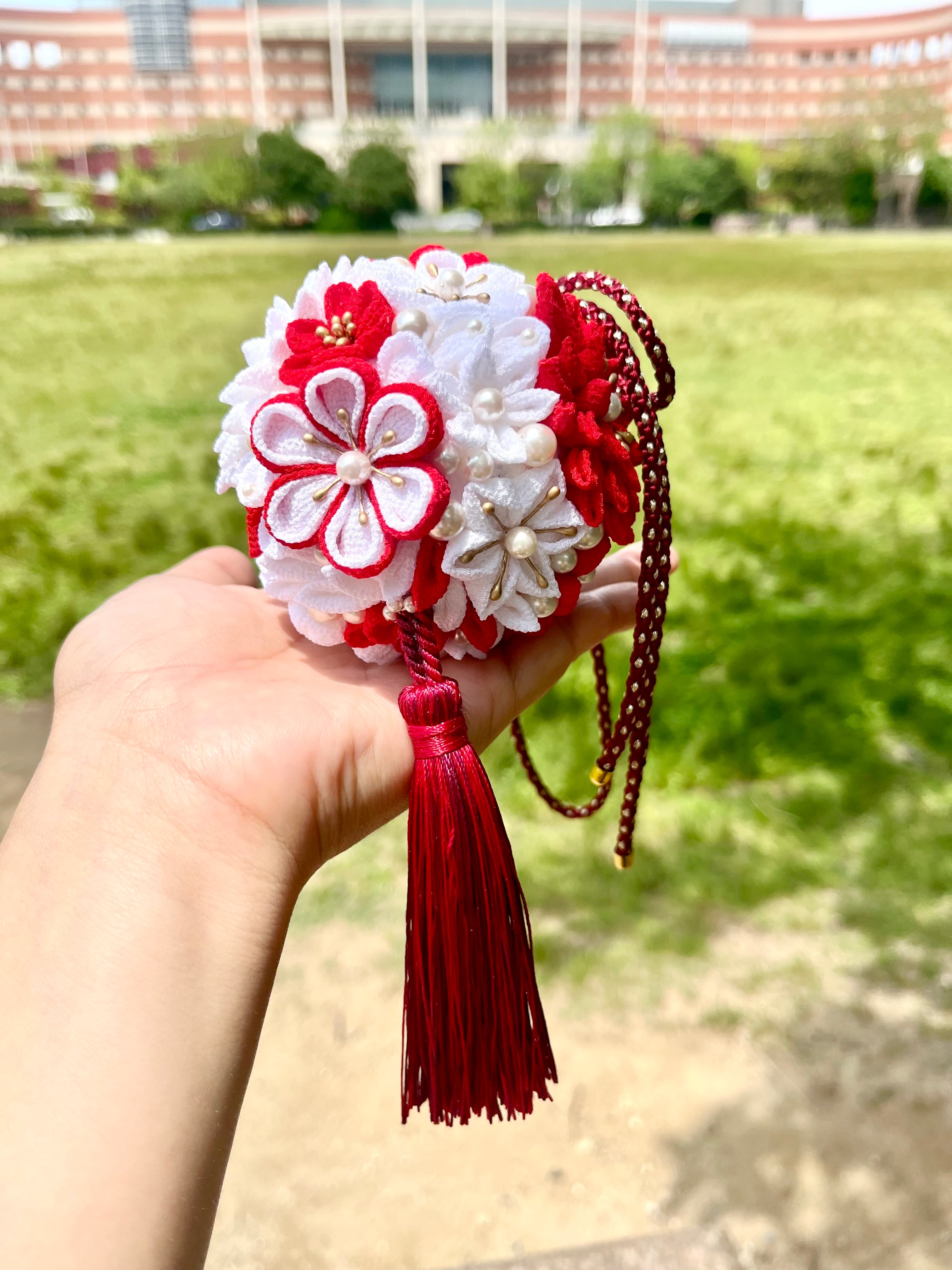 フラワーボール ちりめんボール ブーケ ボールブーケ 装花 ブライダル