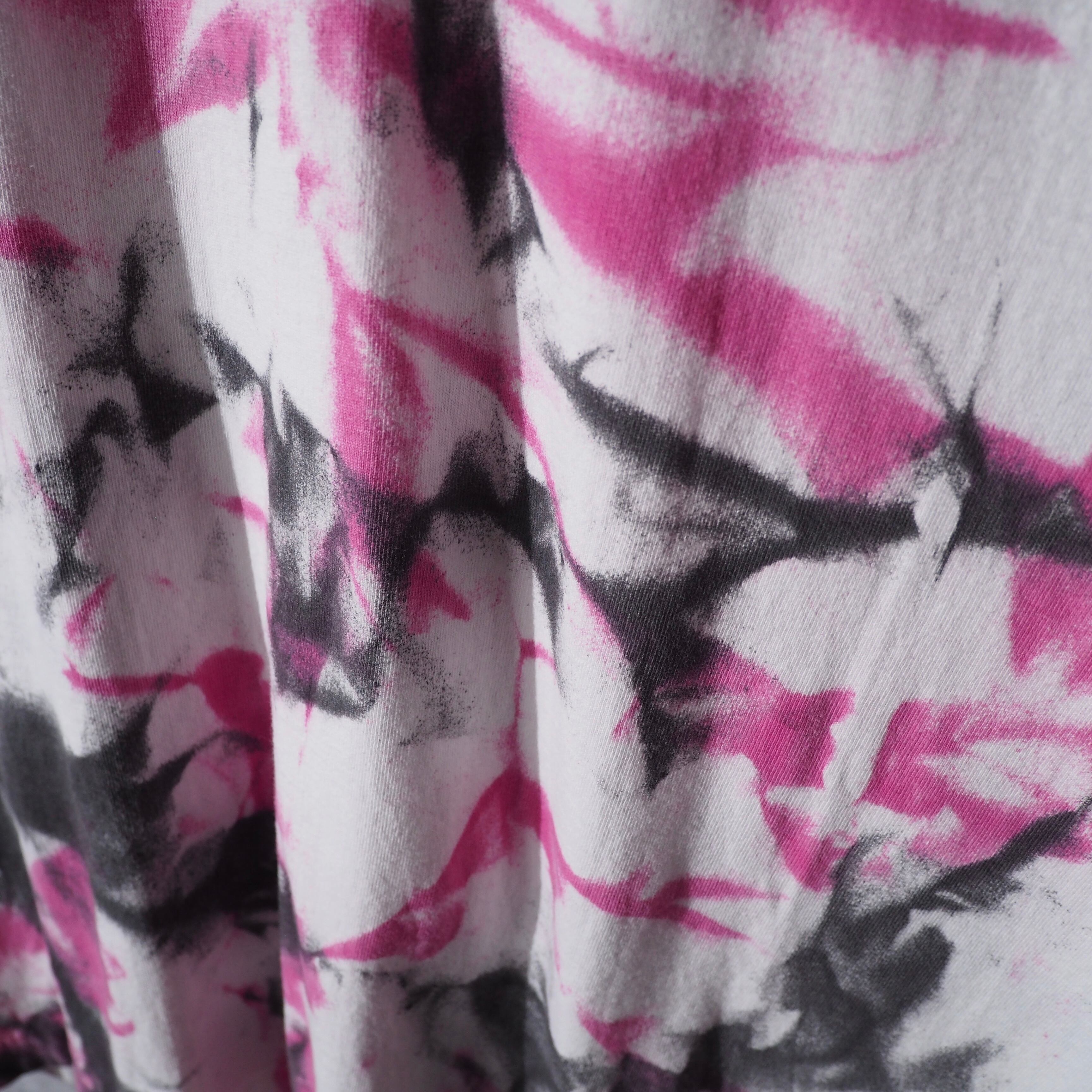 1990s ” Fruit of the loom ” psychedelic dyed loose Tee (made in Usa)