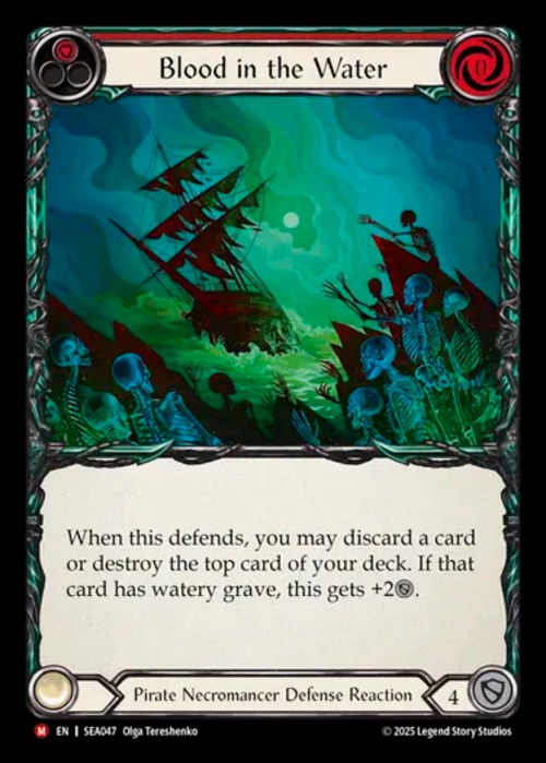 SEA047【EN】『RF』【Pirate Necromancer】血染めの海/Blood in the Water 画像