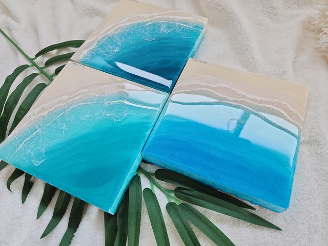 156.オーシャンレジンアート 3wave