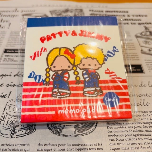 サンリオ×古川紙工 パティ&ジミー・おやつ メモパッド CA05