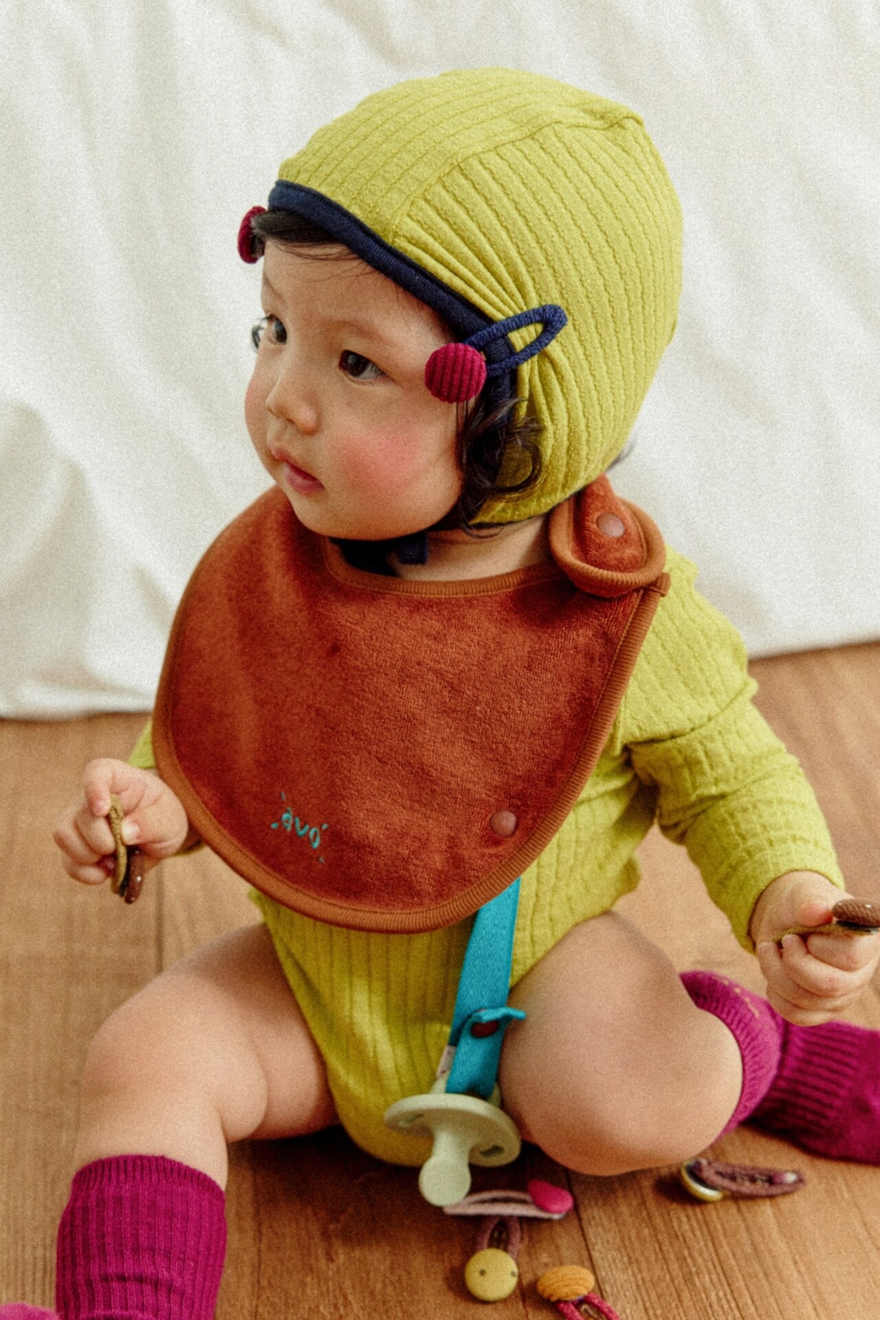 〖取寄〗韓国子供服 / 26winter / avo / TERRY PACIFIER BIB / ビブ / スタイ *free*