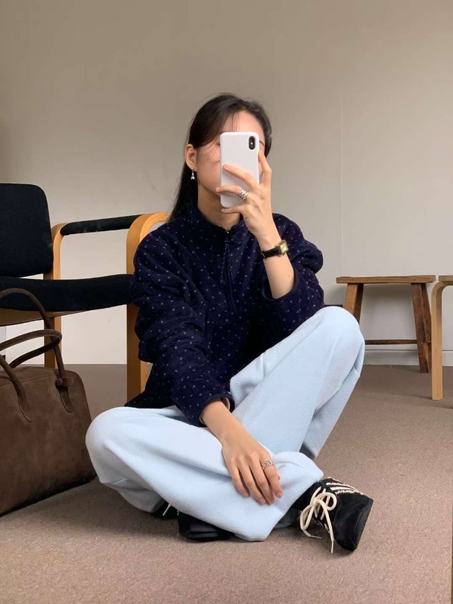 (予約) AREING / Mix fleece pants 4color