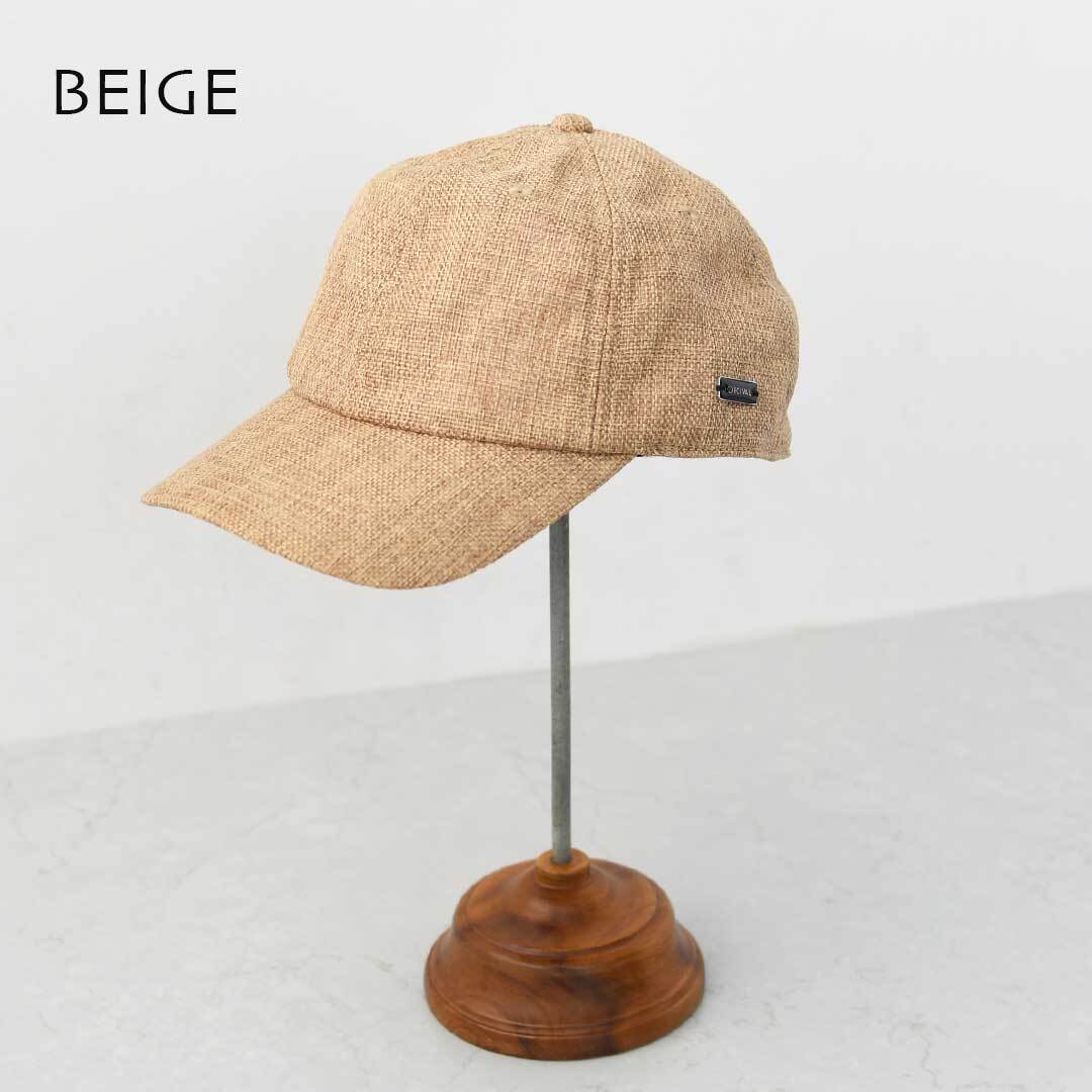 ORCIVAL [オーチバル・オーシバル] RAFFIA LIKE NATURAL 6PANEL CAP