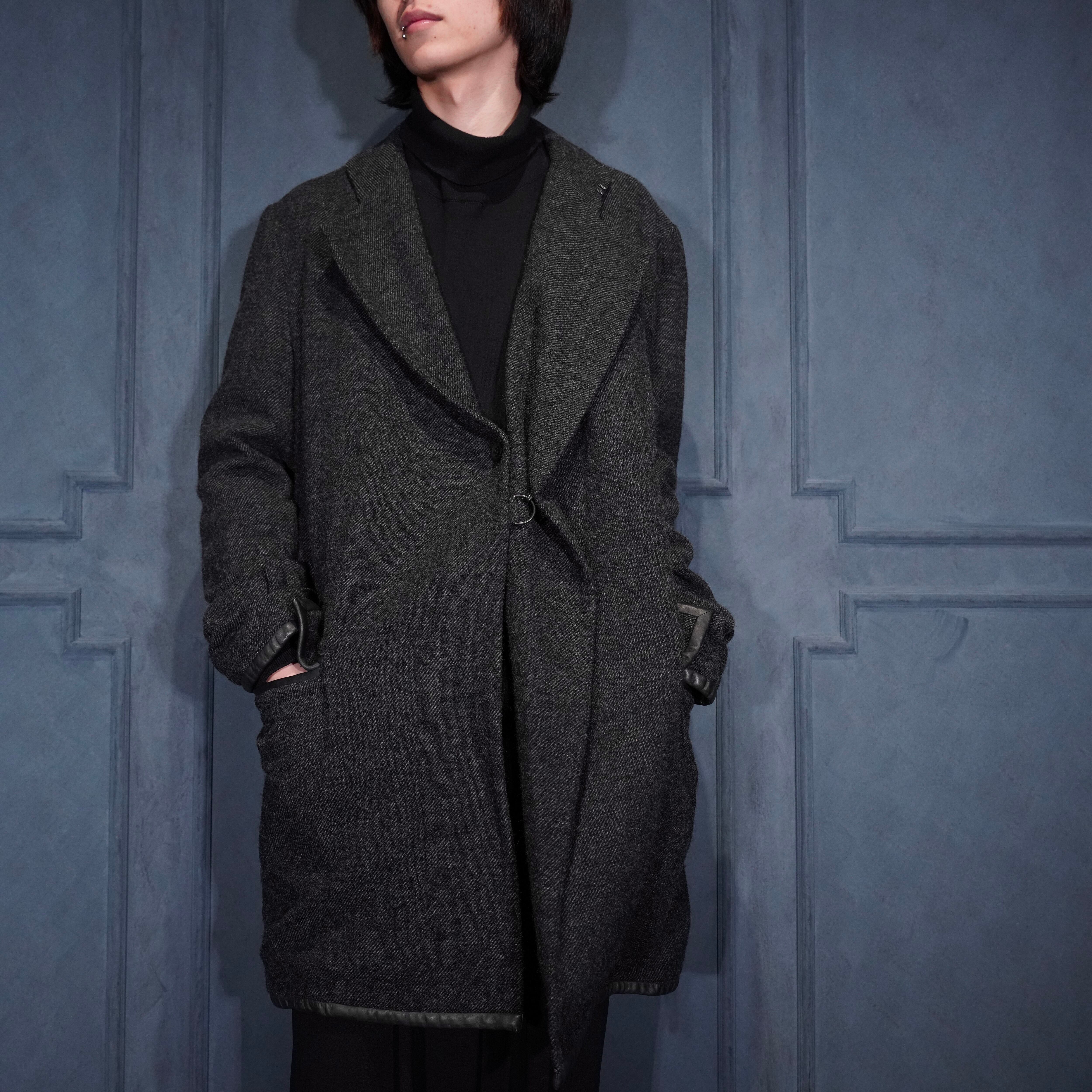 Y's YOHJI YAMAMOTO WOOL DESIGN COAT MADE IN JAPAN/ワイズヨウジ