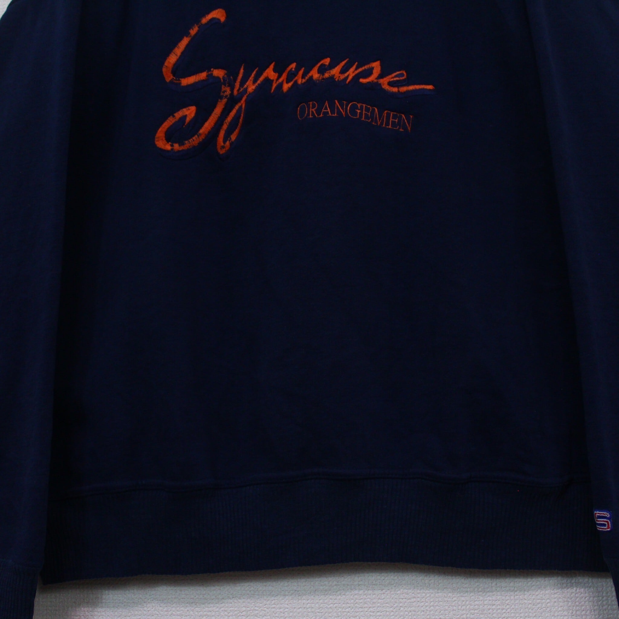 Caka act2】Rough Embroidery Design Vintage Loose Sweat Shirts 