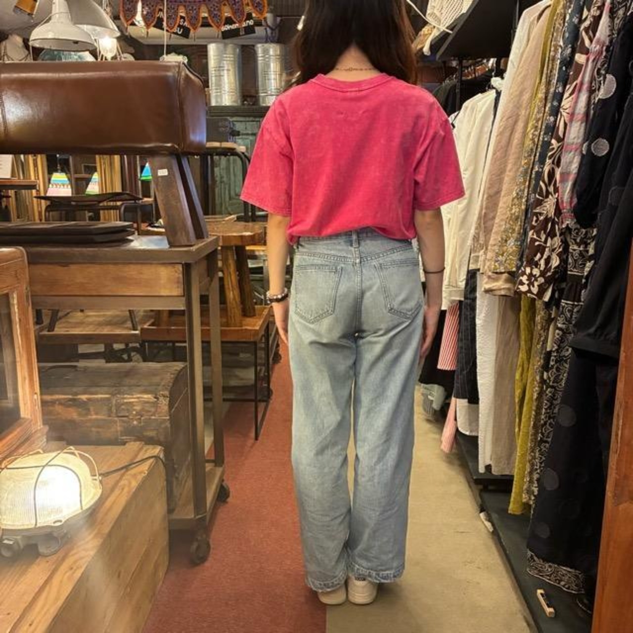 TOPANGA Lady's　ピグメントダイグラフィックTシャツ　全2色　LEMONS　 全２色　ピンク　グリーン　カットソー　S　M　メンズ　レディース　ユニセックス