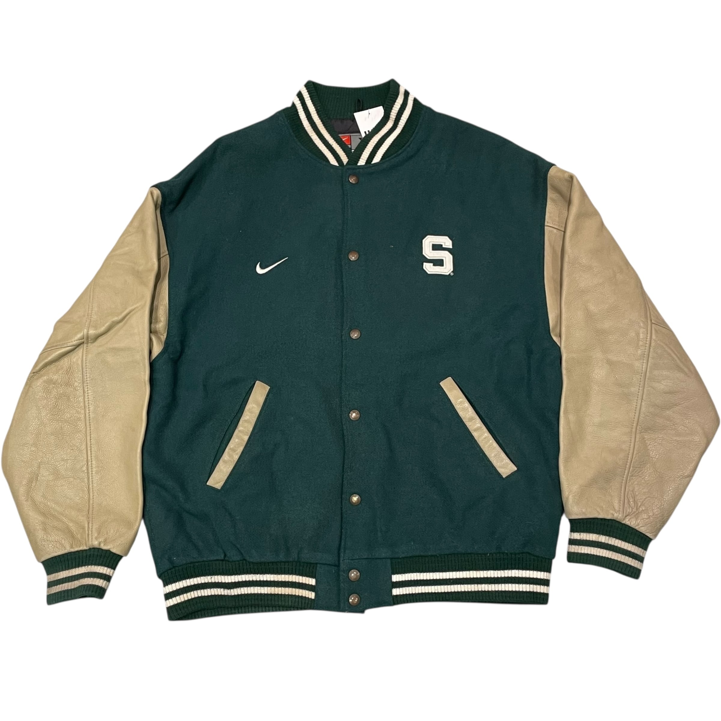 90~00s NIKE "MICHIGAN STATE" Award jacket