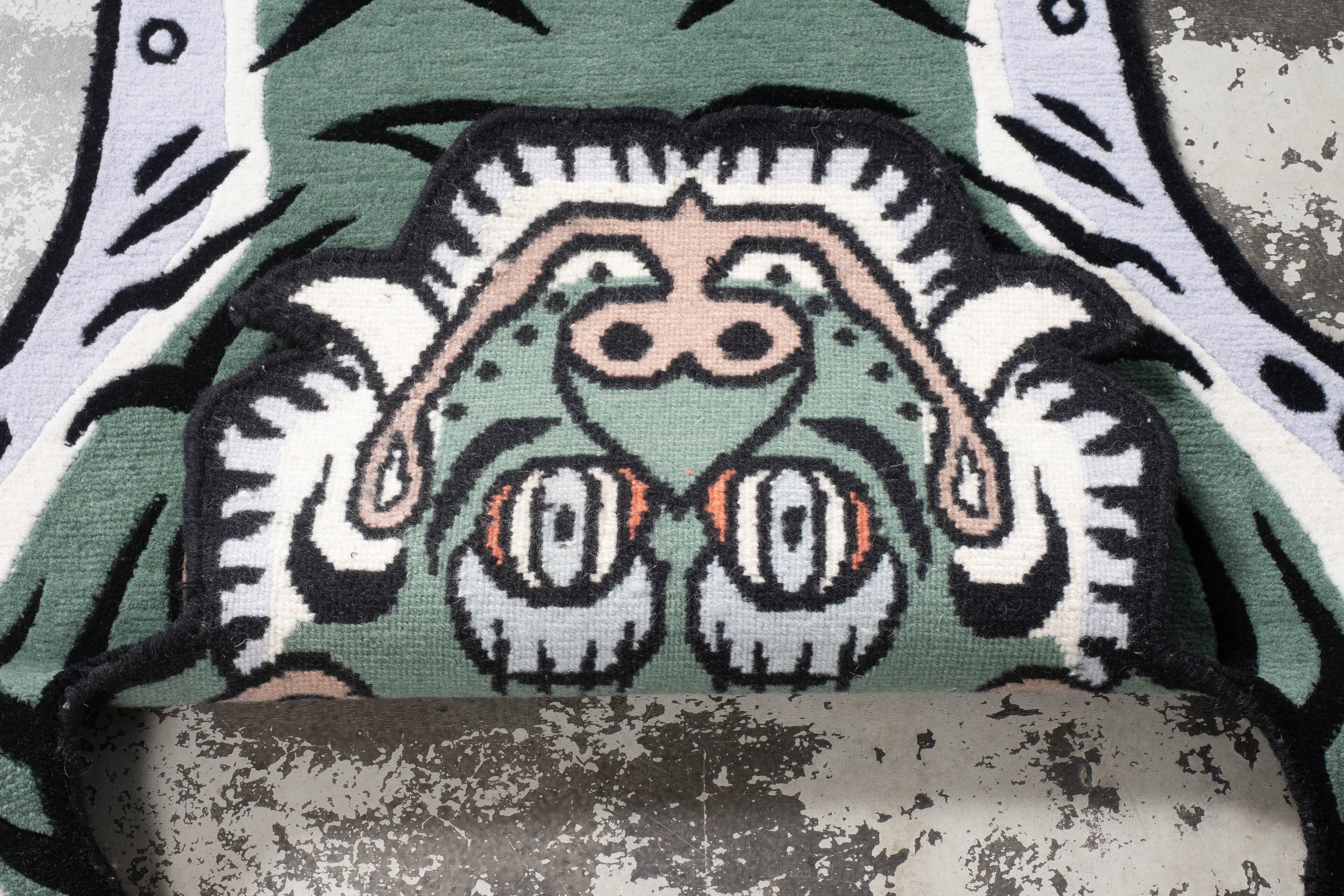 Tibetan Tiger Rug 《Mサイズ•ウール・オリジナル2・フォレスト