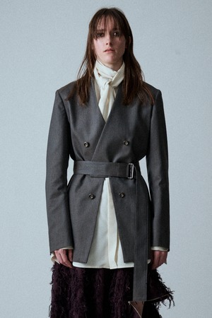 6BW Collarless JKT / 2/60 トロピカル / U734-J06-103