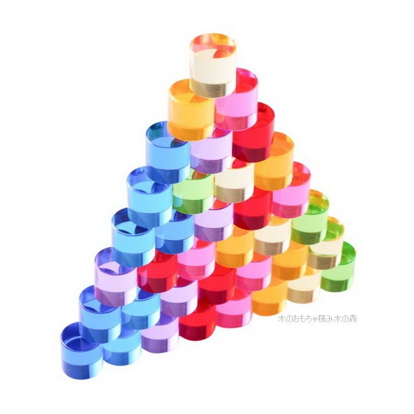 バウシュピール ルーセントシリンダー 64ピース 3歳〜 | 木のおもちゃ