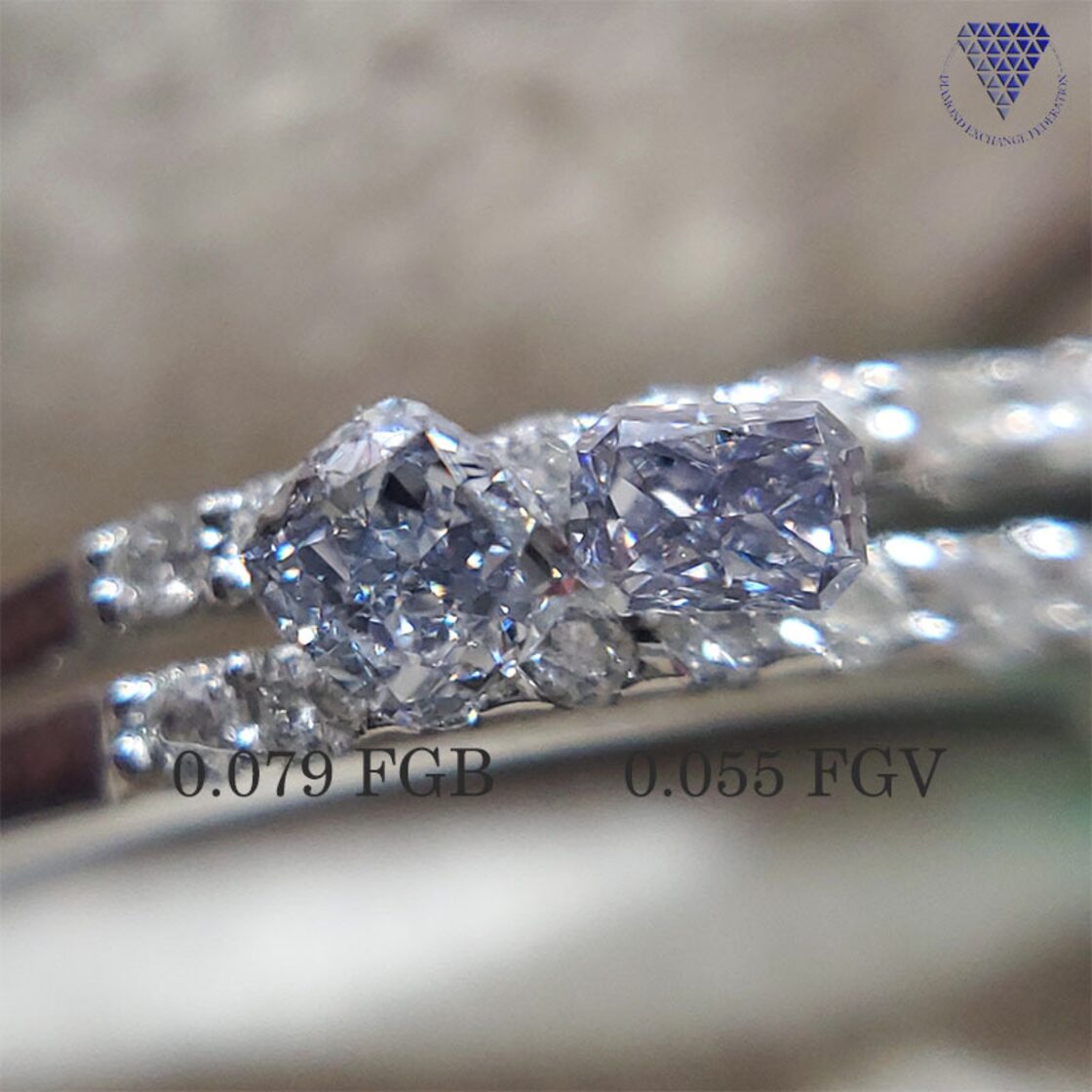 0.079 ct Fancy Gray Blue VS2 CGL 天然 グレイ ブルー ダイヤモンド 