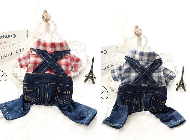 《予約》№2101408 デニムとチェックシャツのオールインワン