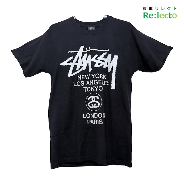 STUSSY ステューシー WORLD TOUR TEE ワールドツアー Tシャツ S