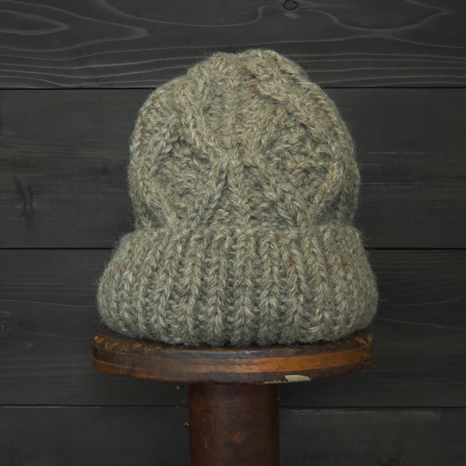Handmade ケーブルニットキャップ★