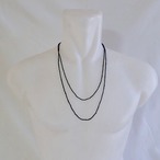 Mandi/マンディ Double Necklace(XS Beads/66×76cm)(Black)
