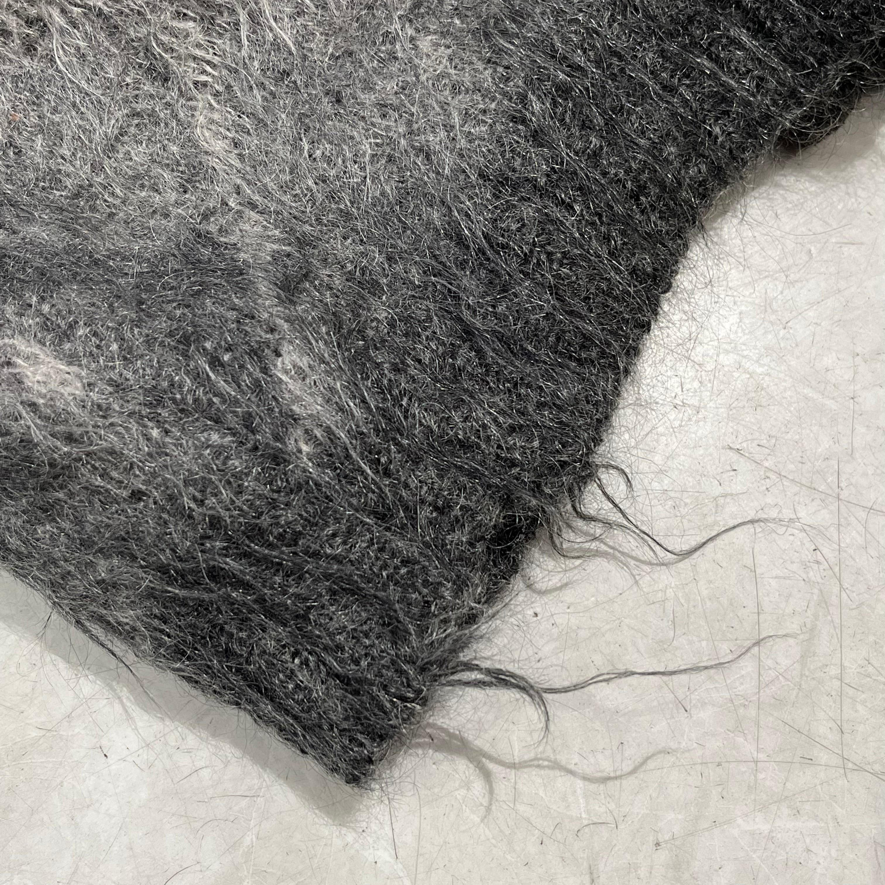 60s Mohair Cardiganモヘアカーディガンアーガイルダイヤモンド柄 60s Mohair Cardigan 60年代 モヘアカーディガン 黒白 アーガイル