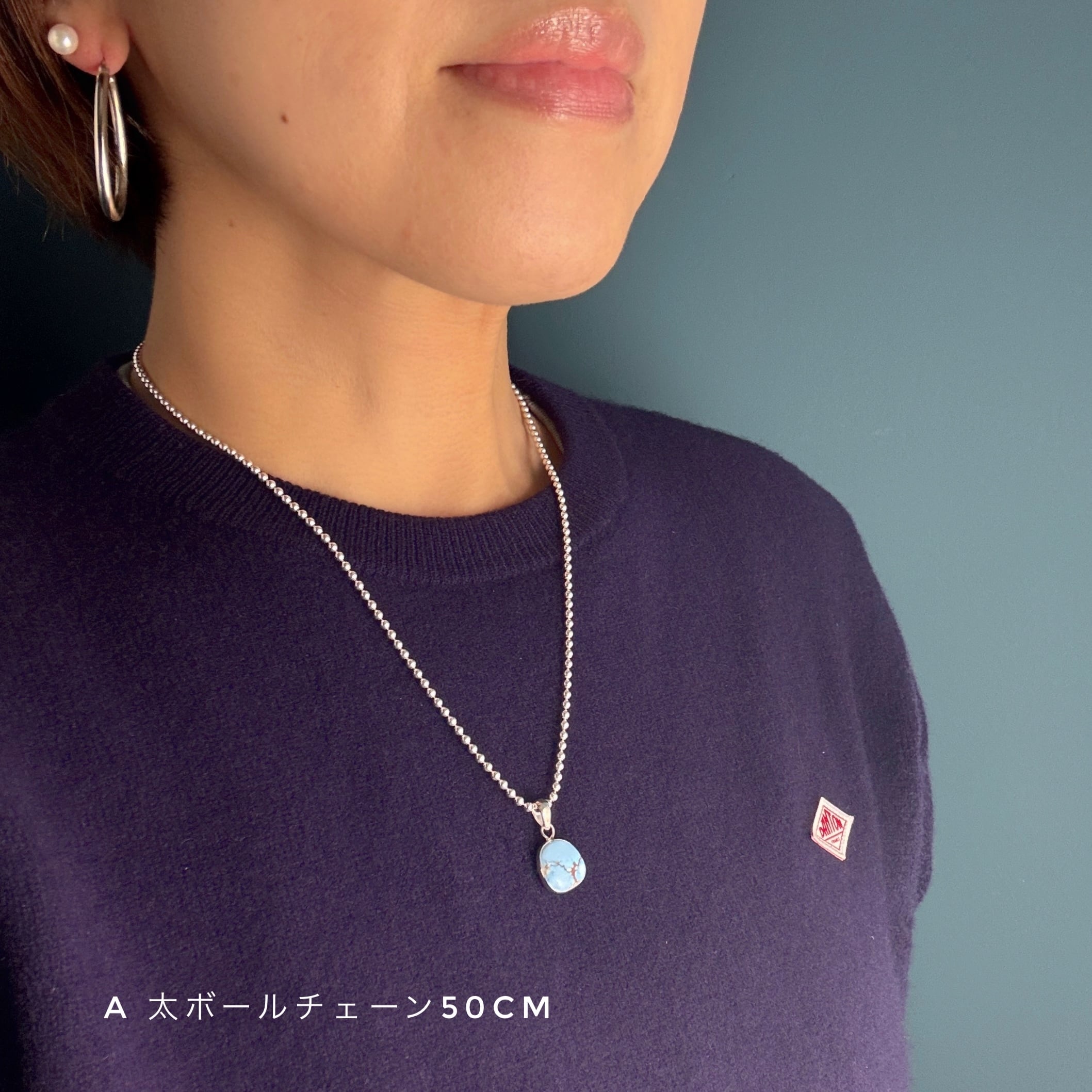 ターコイズ・コーラル・マザーオブパール ペンダント ターコイズ＆ホワイト・コーラルのハート型ペンダント | アンティーク
