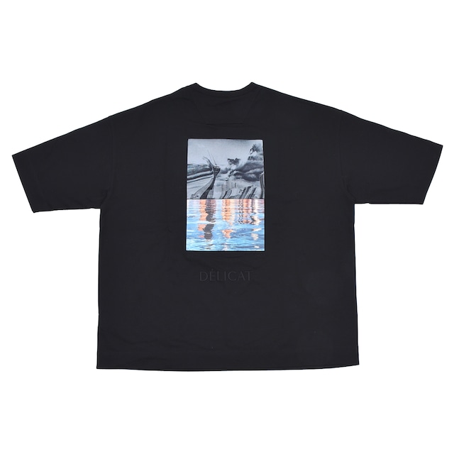 JUUN.J  Graphic Overfit Half Sleeve Tshirt BLACK