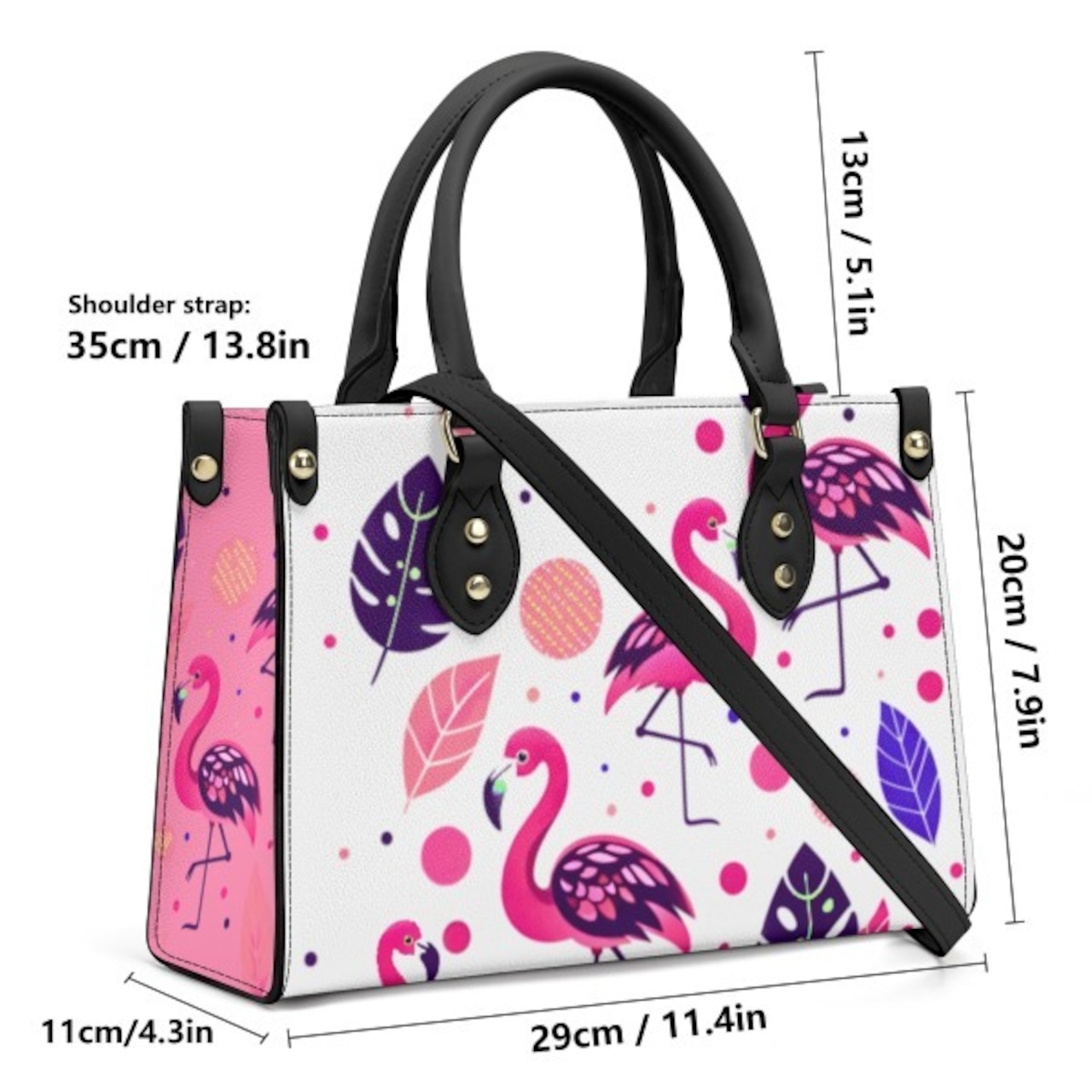 Luxury Women PU Handbag With Shoulder Strap 4340