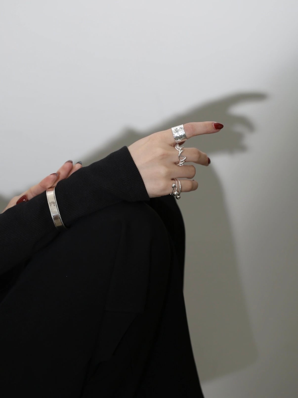 s925 Scale Texture Wide Ring | Lncs
