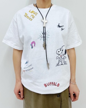 tamago drawing t-shirt "snoopy"