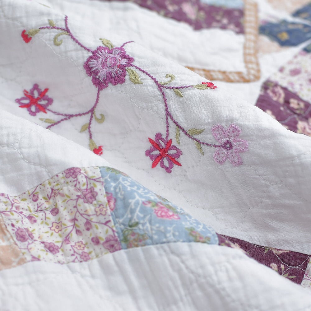 Remake リメイク ヴィンテージ パッチワークキルト ハンドメイド