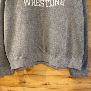 【GILDAN】コロンバイン高校 レスリング部 スウェット トレーナー プリント columbine wrestling ロゴ ヒビ割れ L US古着