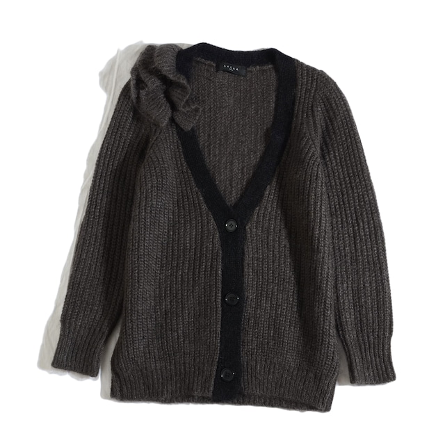 SACRA   ruffle  mohair cardigan