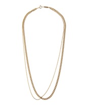 【#Re:room】SV925 W CHAIN LONG NECKLACE［REA222］