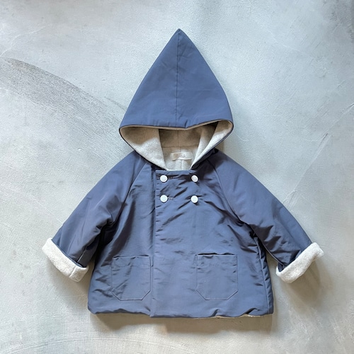 《eLfinFolk 2023AW》elf coat / blue gray / 90-100cm