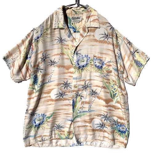 Vintage Aloha Shirt [aloha] [1960s-] Vintage Silky Rayon Hawaiian Shirt