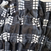 フラダンス 衣装 パウスカート ブラック系 ハレハワイイ シングル フラ ダンス チェック柄 かわいい 黒 白 モノトーン ハワイアン アロハ 日本製 スカート ふんわり ホワイト系