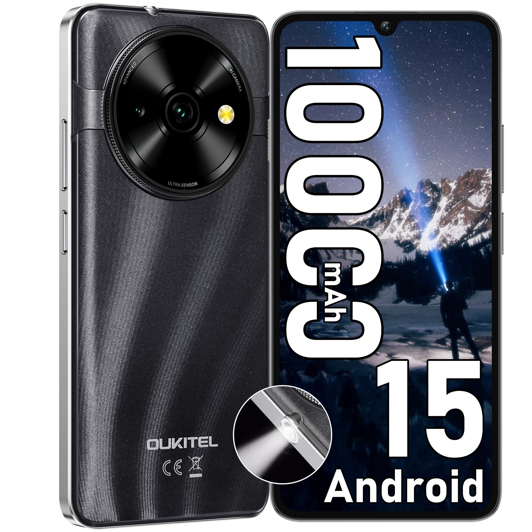 OUKITEL C58 128GB 16GB RAM ブルー OUKITEL C51 ブルー 16GB+128GB