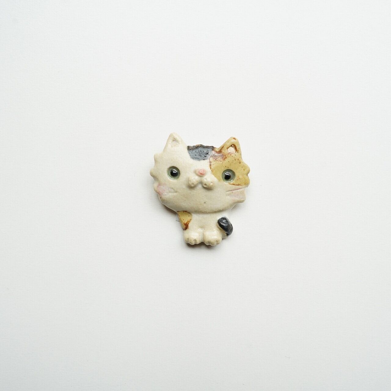 【高橋美紀子 kazahana+】ねこブローチ B