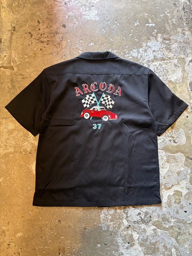 BOWLING SHIRT / SHIRT / 刺繍 / SELECT ITEM / CAR / BLACK