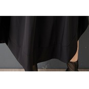 サイドスリット ドレープ シャツワンピース  30162